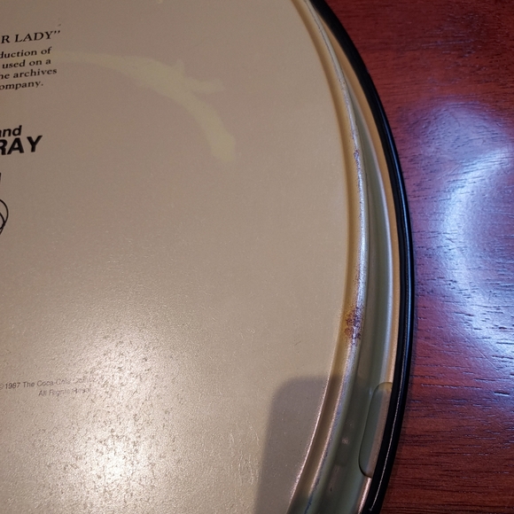 Vintage Coca-Cola "1908 Calendar Lady" Coca - Cola Serving Tray 1987 Ohio Art. - Picture 10 of 11